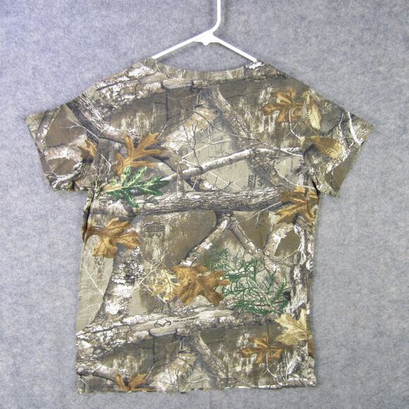 Lincoln Outfitters Shirt Mens XL Camo RealTree Short Sleeve Outdoor Hunting Tee - Picture 6 of 7